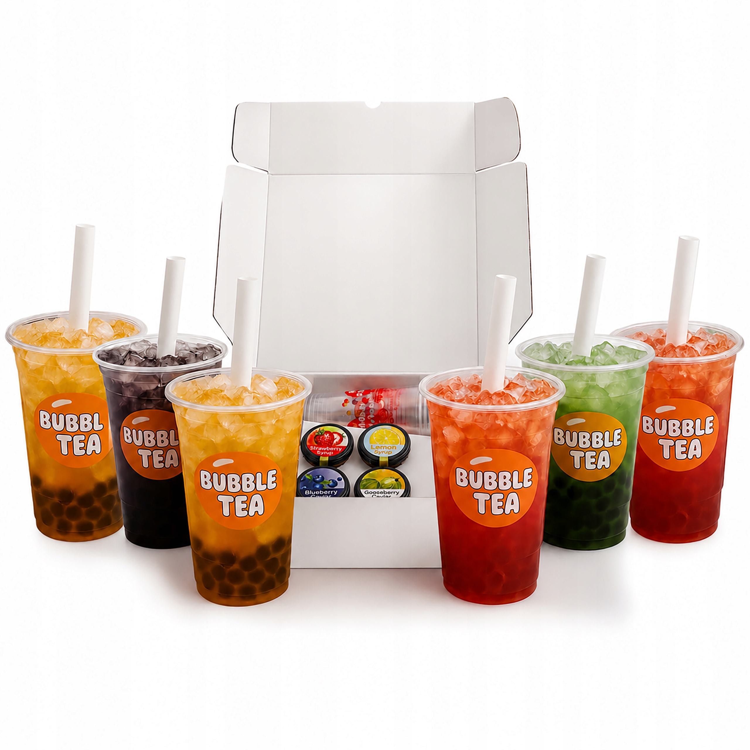 Boboq Bubble Tea sada pre 6 osôb | Sirupy, guľôčky, poháre